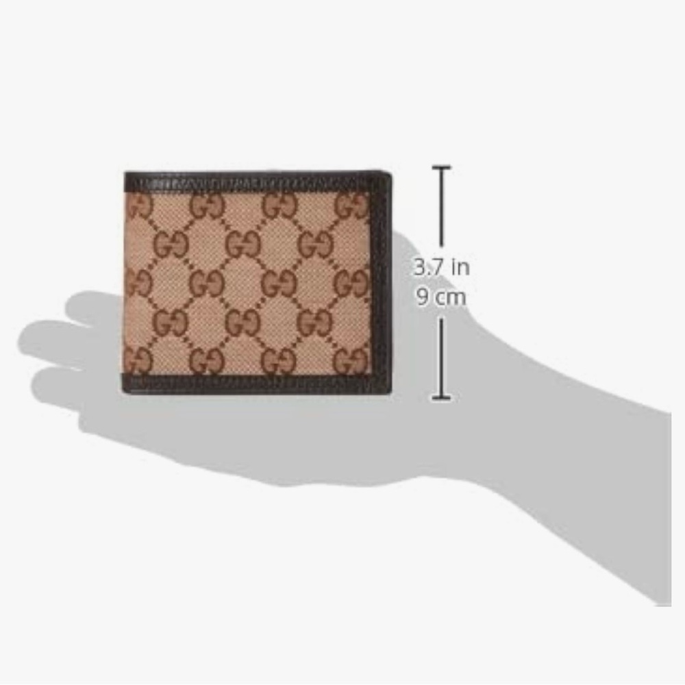 Gucci Guccissima Canvas and Ebony Leather Trim Men’s Wallet - Picture 6 of 7